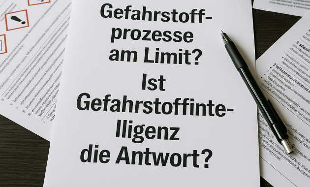 Gefahrstoffhandling am Limit? Kann Gefahrstoffintelligenz helfen?